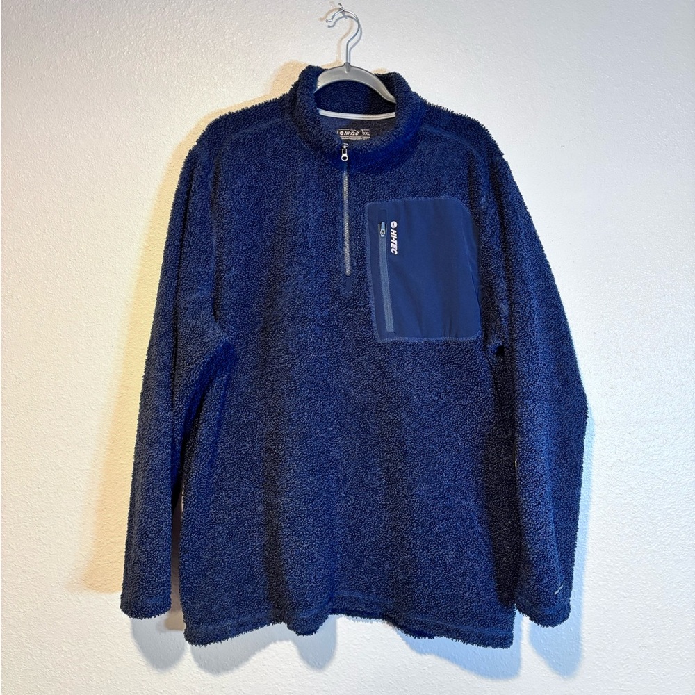 Hi-Tec Men's Navy Zip-Up fleece Sweater XXL